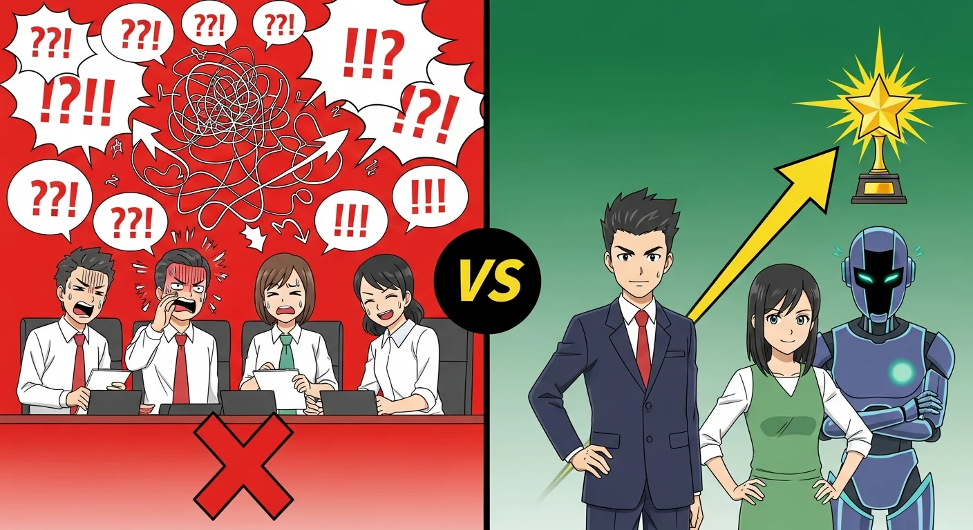 对比实验：传统团队协作 vs 一人×AI